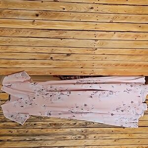 Pink floral wedding guest dress Size Medium